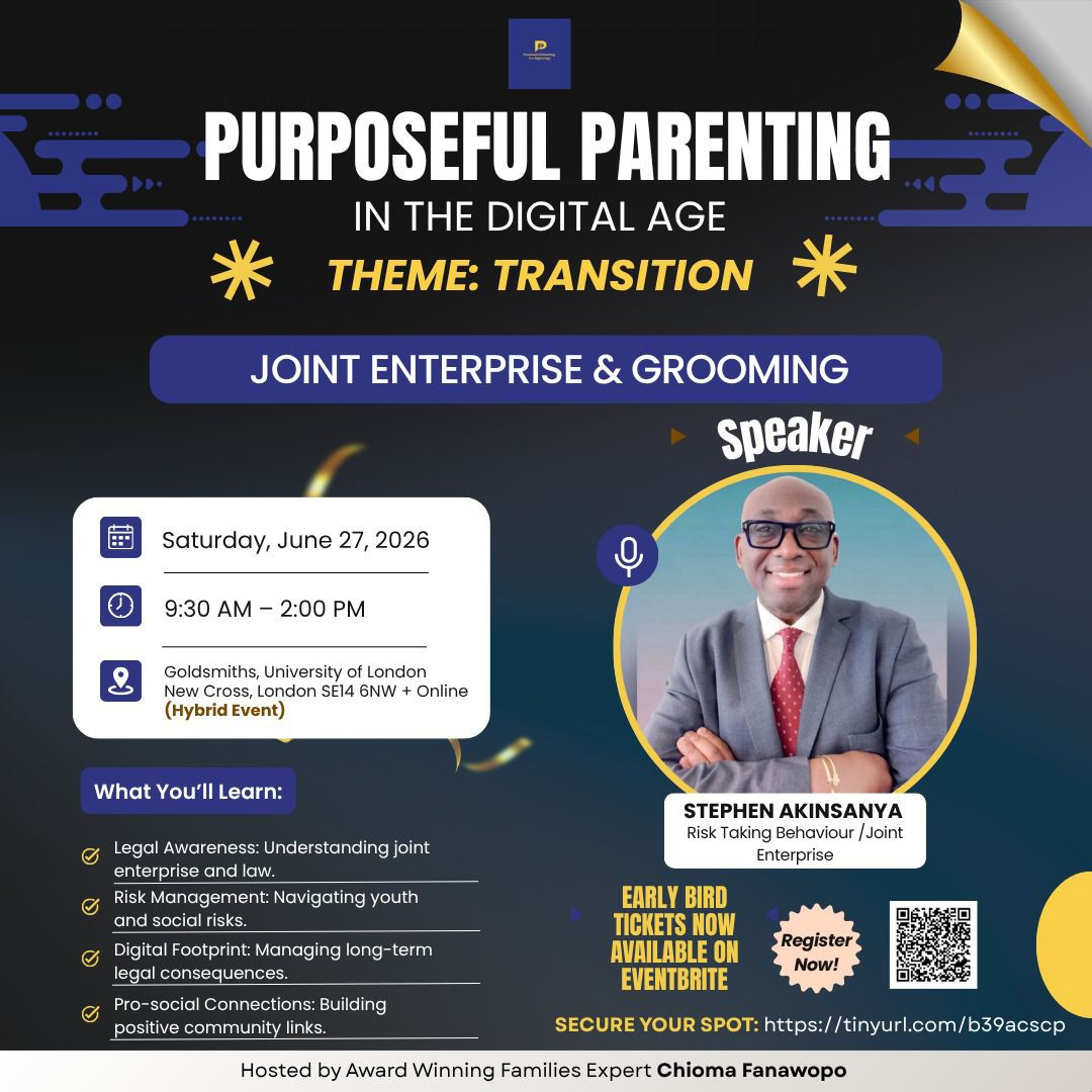 Stephen Akinsanya, Joint Enterprise & Grooming